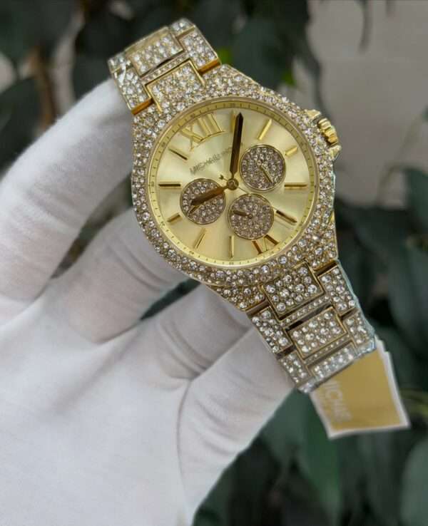Michael Kors Chronograph Style – Gold-Tone Pavé