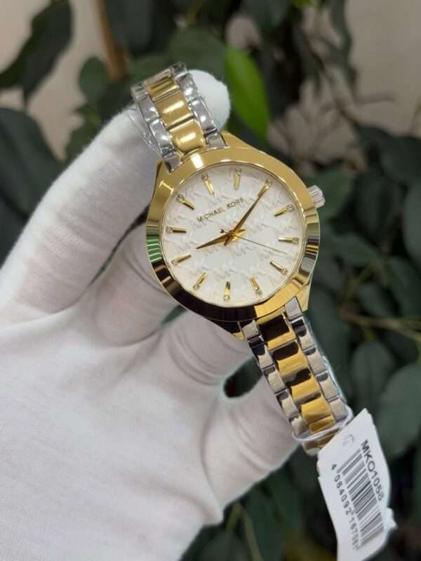 Michael Kors Lauryn MK1038 – White Dial & Two-Tone Bracelet