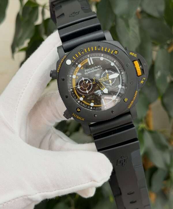 Panerai Submersible Chronograph Style – Black & Yellow