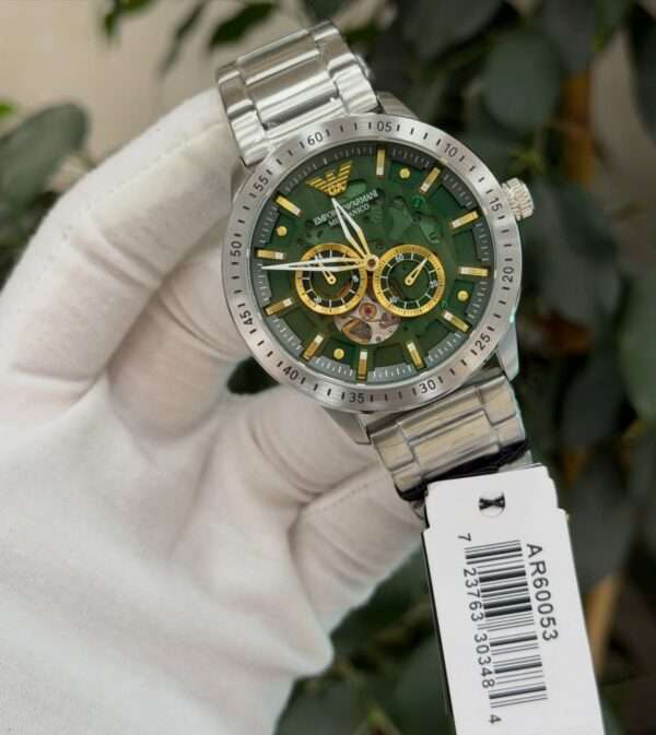 Emporio Armani Mario AR60053 – Green Skeleton Dial