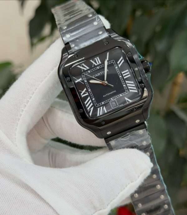 Cartier Santos Style – Black Dial & Black Case
