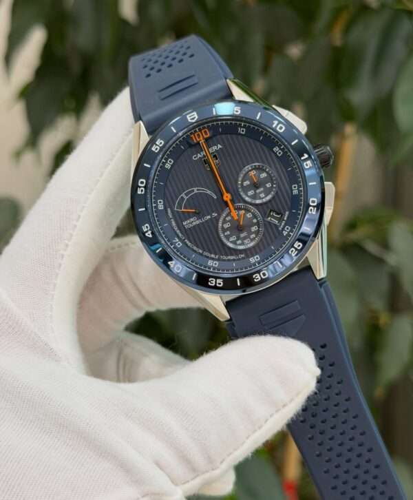TAG Heuer Carrera MikrotourbillonS Style – Blue Dial & Orange Accents