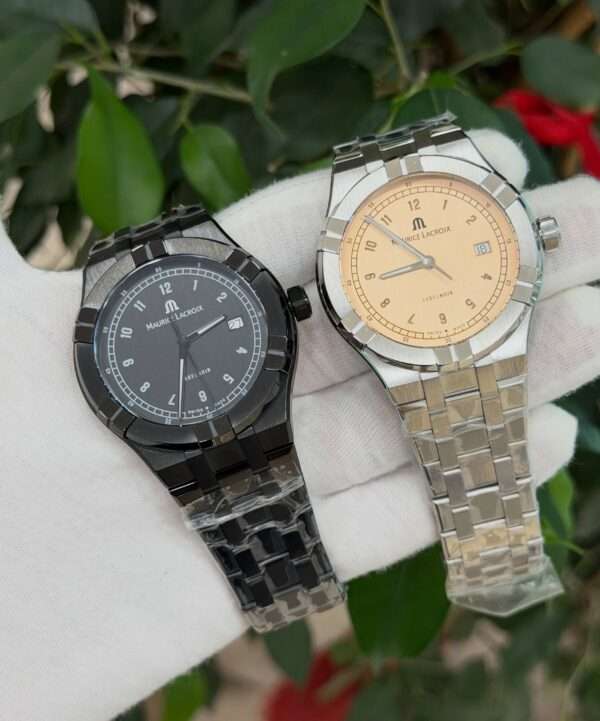 Maurice Lacroix Belvoir Style – Black Dial & Stainless Steel Bracelet