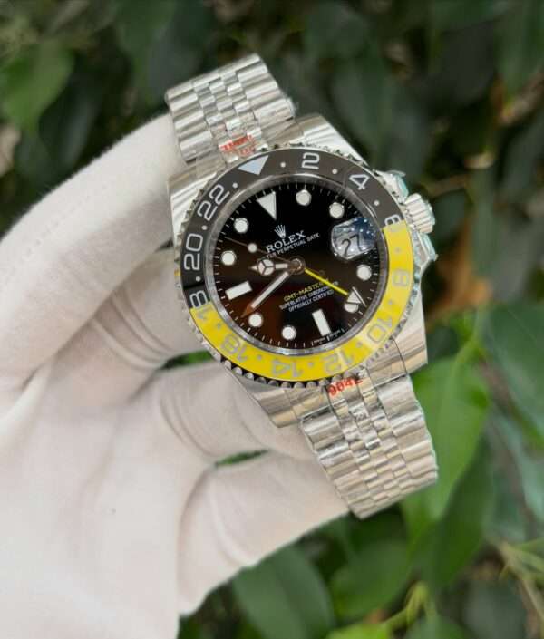 Rolex GMT-Master II Style – Black/Brown Dial & Yellow-Black Bezel