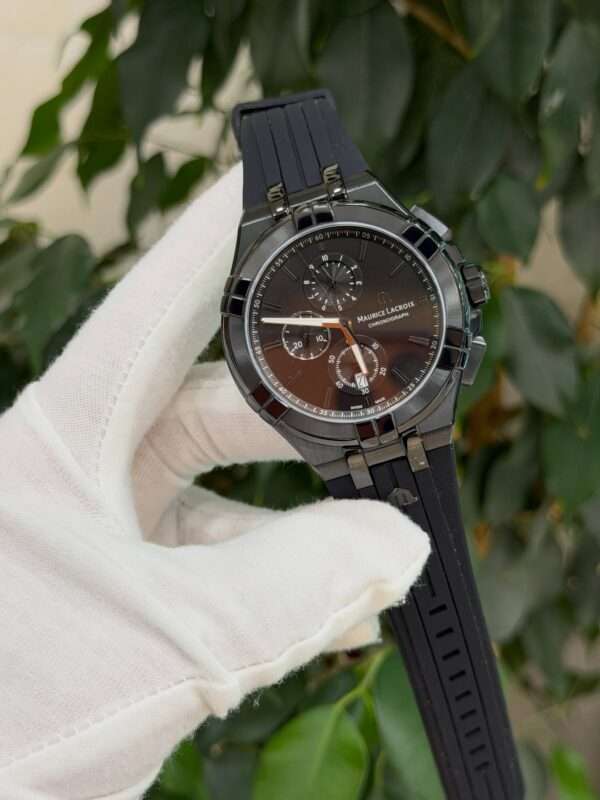 Maurice Lacroix AIKON Chronograph Style – Brown Dial & Black Rubber Strap