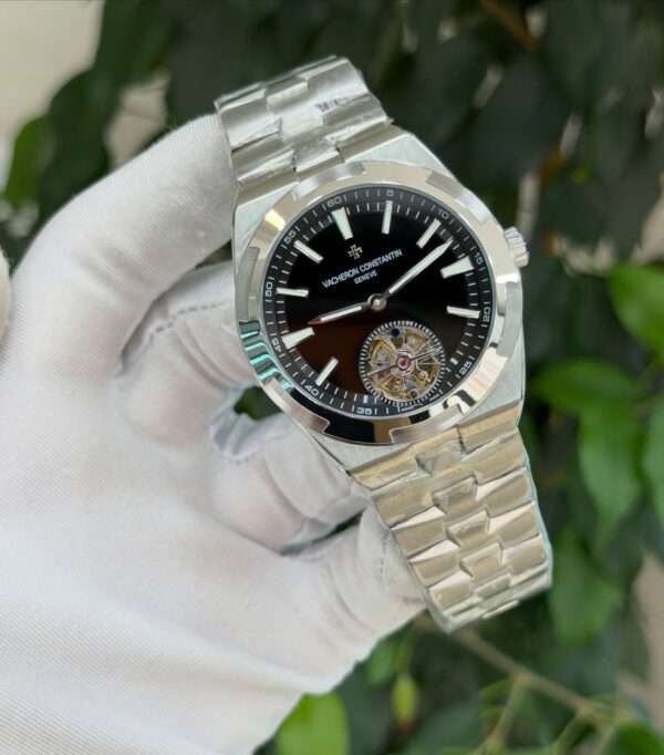 Vacheron Constantin Overseas Tourbillon Style – Black Dial & Stainless Steel