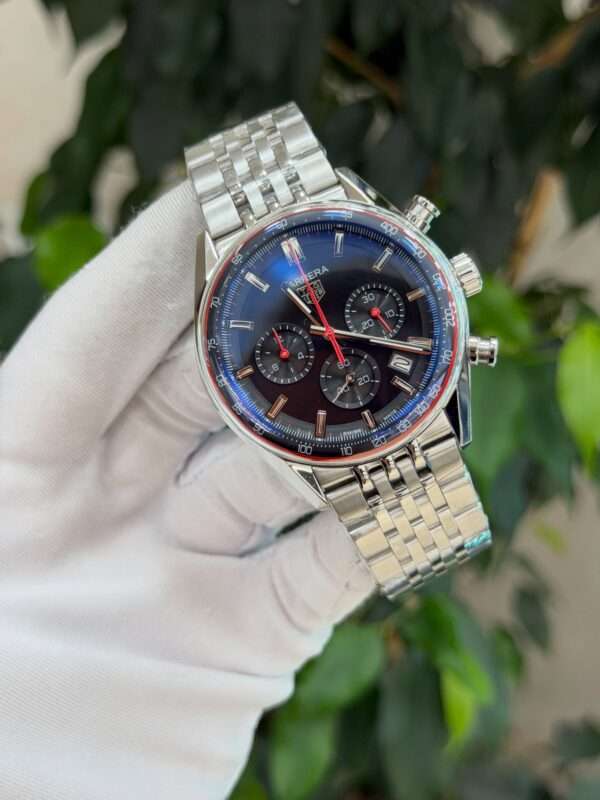 TAG Heuer Carrera Calibre 16 Style – Black Dial & Red Accents